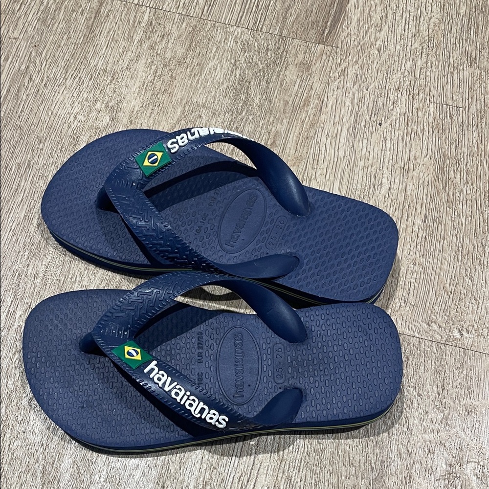 Havaianas Navy Blue Flip Flops